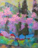 Весна в Гурзуфе. 50х40см.  х.м.2009г.